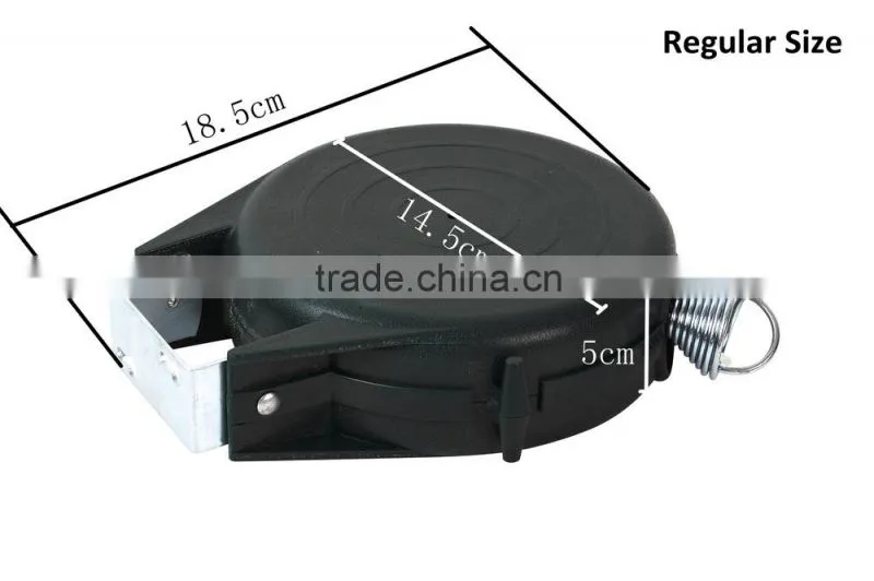 Single line ABS shell and PVC line wall mounted retractable clothes line