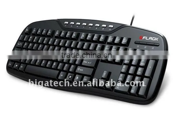 Standard wired keyboard with 104 Keys