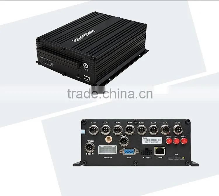 Teswell competitive 4/8 ch HDD 960H mobile dvr for truck with 3g wifi gps Gsensor 4G mdvr