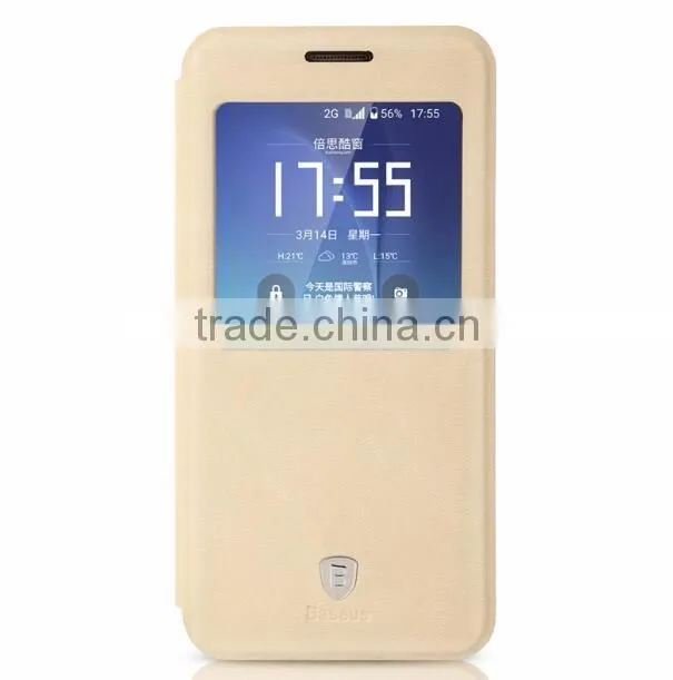 Original Baseus View Window Leather Case For Samsung S7 Terse Series PU Leather Flip Cover Case For Samsung Galaxy S7 TB-0236