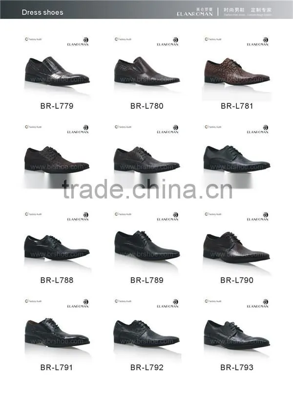 High quality men leather dress shoes with upper for sandals
