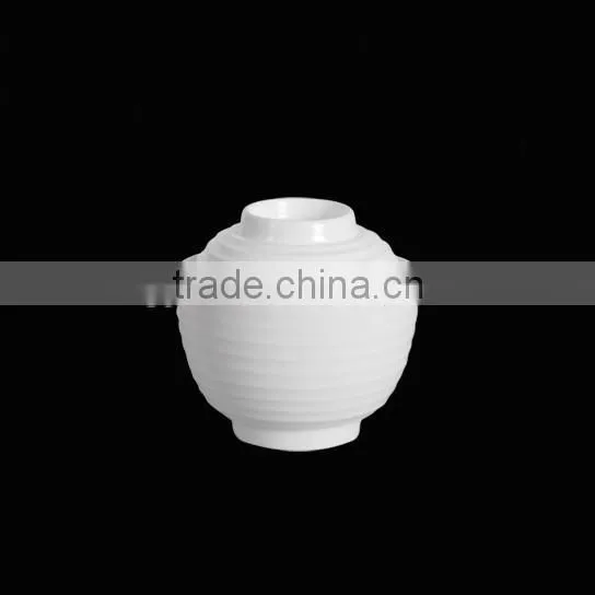 Round plastic melamine bowl with lid
