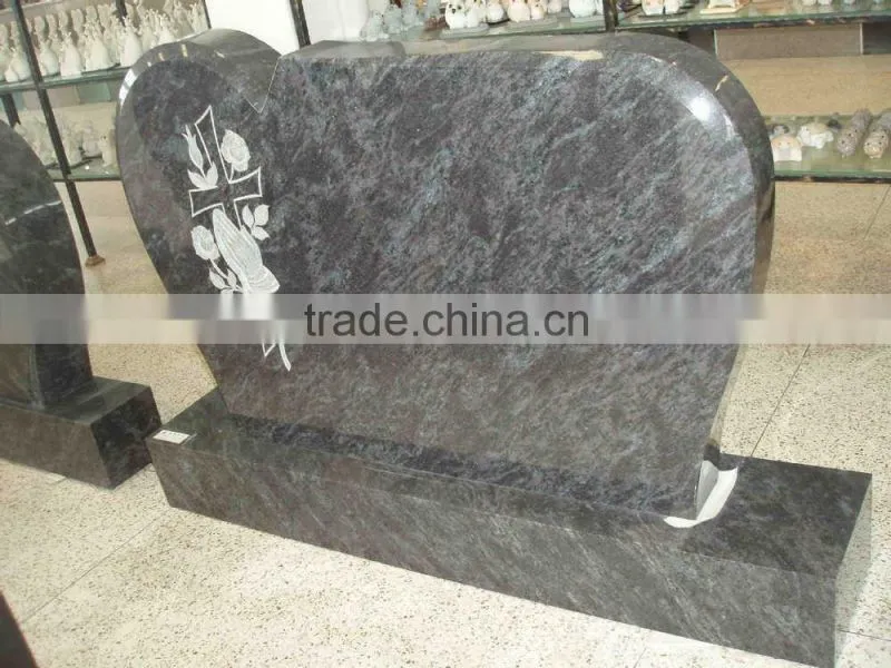 blue pearl granite grave monument slab