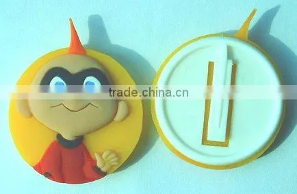 Plastic cat pin badge
