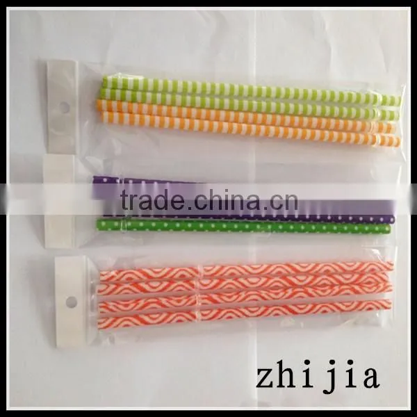 PP plastic drinking straw printed