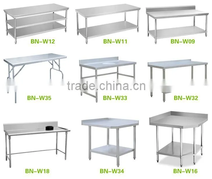 Wholesale Stainless Steel Work Table/Stainless Steel Prep Work Tables BN-W14