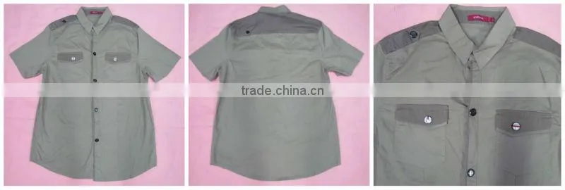 Hot sales good quality mens shirts /blouse cotton stock