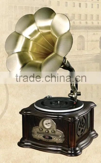 Hot Selling Mini Record Player with Buetooth USB SD FM Function