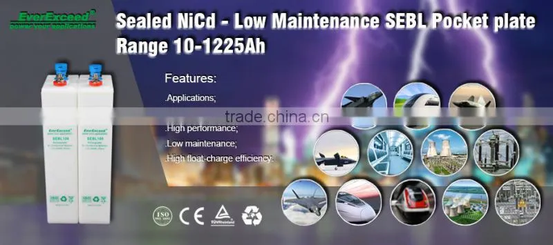2015 Wholesale EverExceed Low Maintenance SEBL solar street light battery