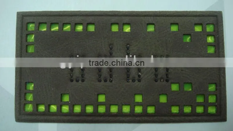 2014 adjustable dicty denim leather patch