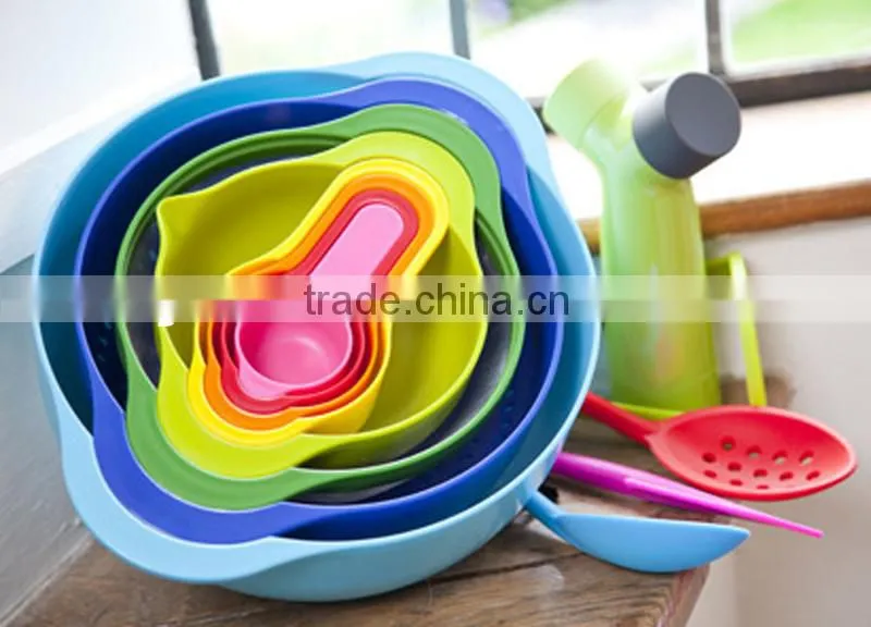 melamine bowl set 8pc mixing bowl set