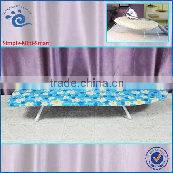 Supplier Home Office Hotel Use Essentials 80*30cm (H)12CM Wispy Floral TC Cloth Chambray Small Ironing Board Sturdy