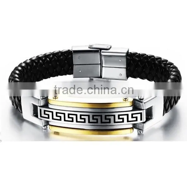 spanish leather bracelets Italian Jewelry clasps for Leather Bracelet for man 2016