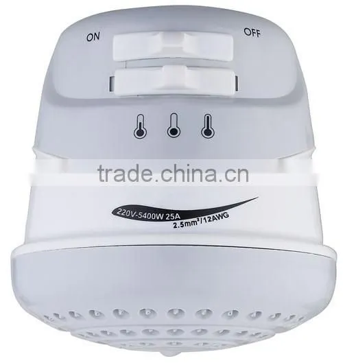Bathroom electric tankless instant water heater shower head