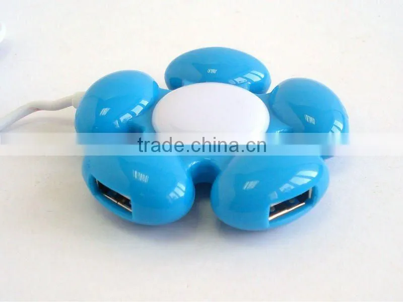 High Quality Flower USB 2.0 Four PORT HUB