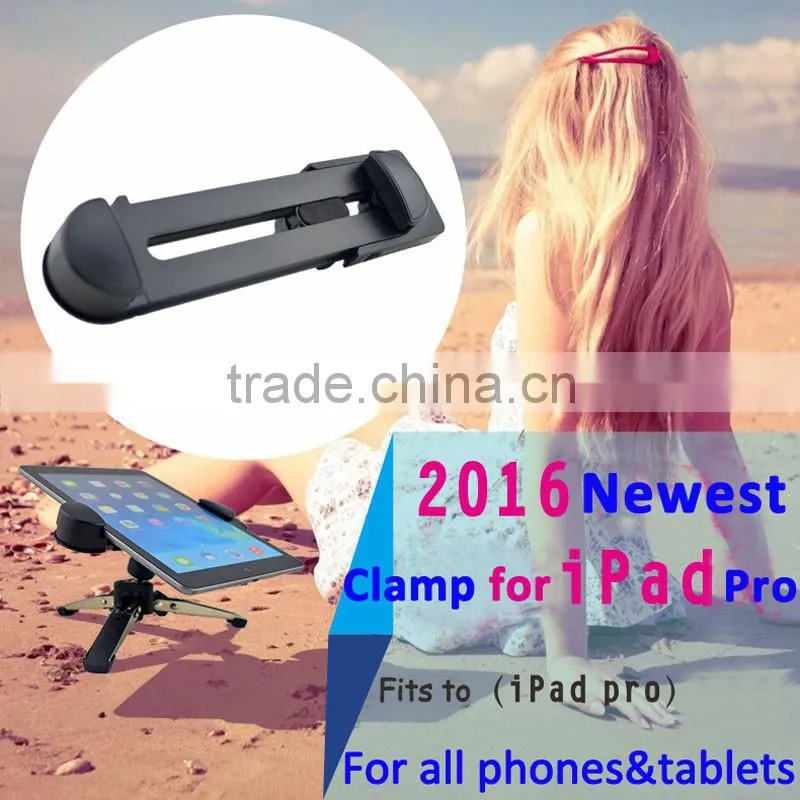 Amazon&Ebay beautiful newest Universal Clip Mount Tablet PC Cradle Mobile Phone Tripod Stand Holder for iPhone SE and iPad Pro