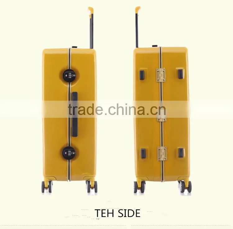 Simple fashion aluminum frame travel business luggage