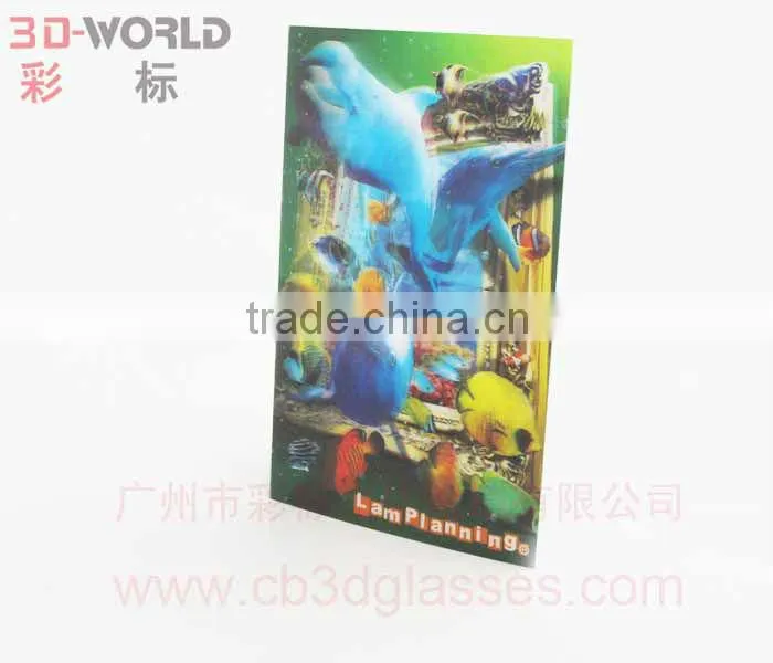 3D lenticular stereo postcard to 3d effect sea world