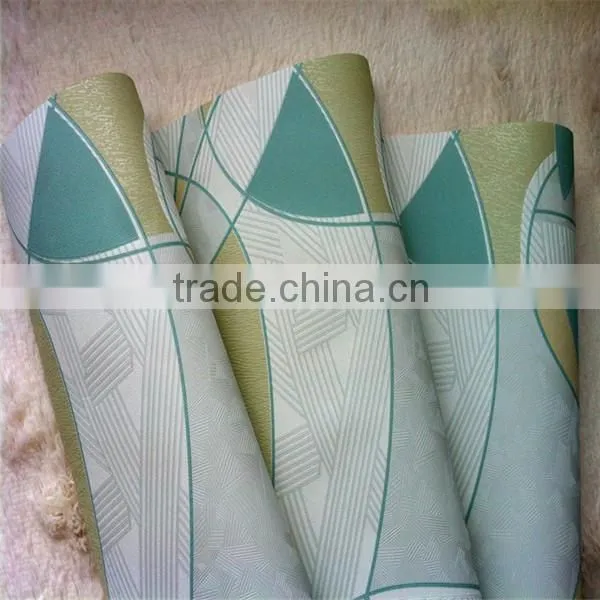 modern style wall paper green 3d effect