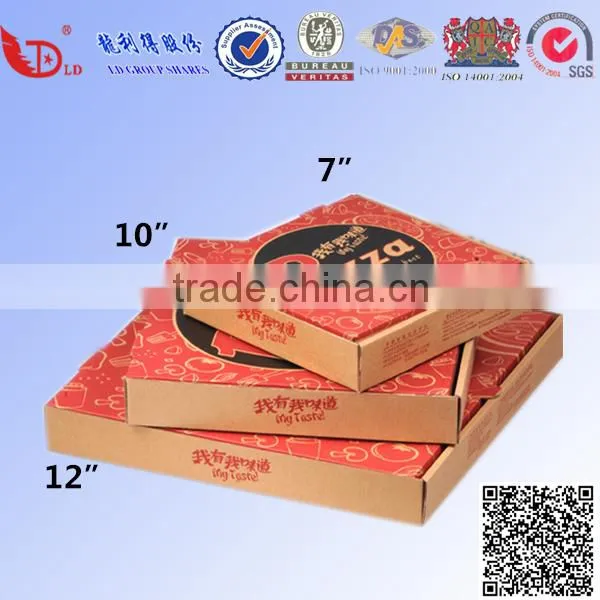Professional Manufacturer custom easy take types of pizza boxes