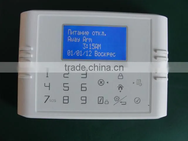 GSM+PSTN network based Home auto dial alarm system with internal antenna