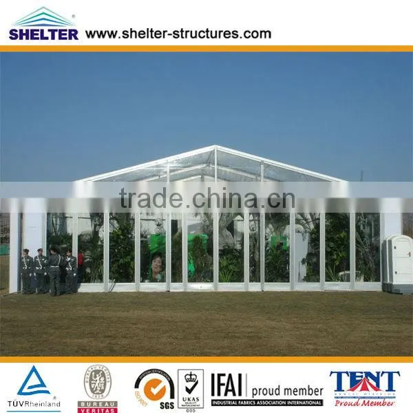 10x39 mtr transparent tents with transparent ABS panels in China for sale