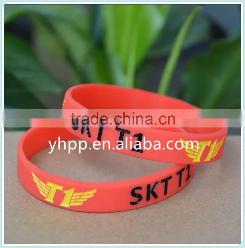 Custom Design Team Solomid, SKT T1, Origen and Fnatic Silicone Wristband Bracelet Adult Size