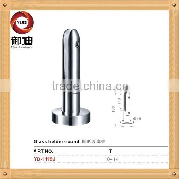 framless glass spigot for outdoor swimming pool balustrades