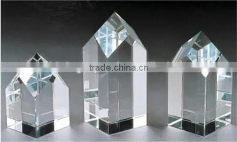 Square cube photo crystal jewelry blanks for laser engraving