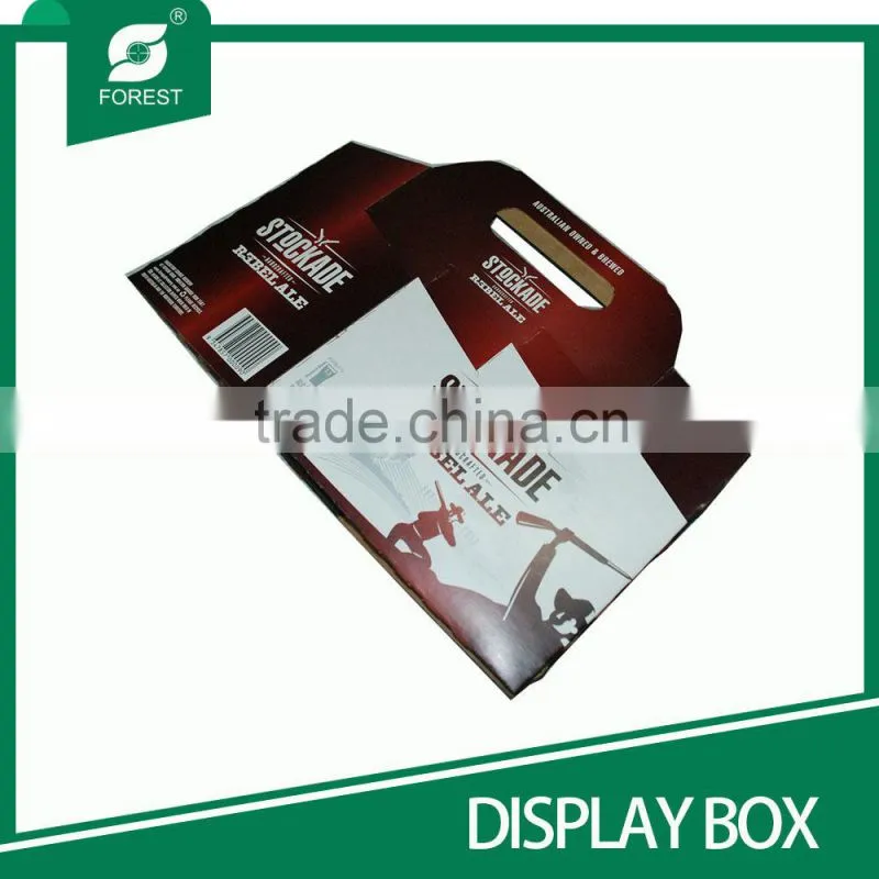 BEVERAGE INDUSTRY HOT SALE CUSTOM DISPLAY BOXES FOR PACKING 6 PACK MILK BOTTLES