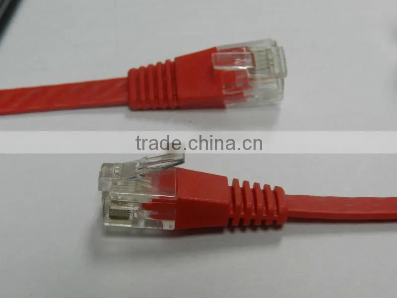 Red Color 3FT Tinned Copper Cat6 UTP Lan Cable