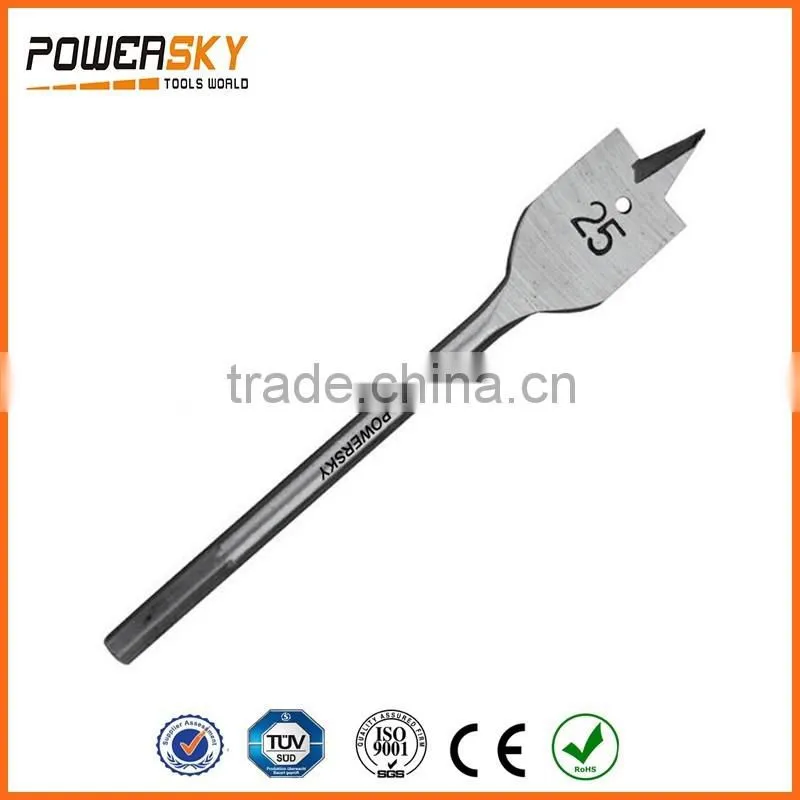 POWERSKY High Carbon Steel Wood Auger Bit Wood Flat Bits Wood Drill Bit