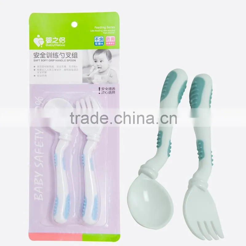 Babymatee HITproduct plastic fork knife spoon fork cup plate factory price for export made in China