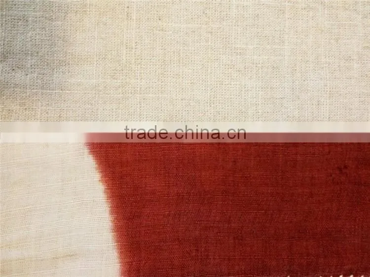 Tie-dyeing Ramie Cloth Table Runner For Round Tables