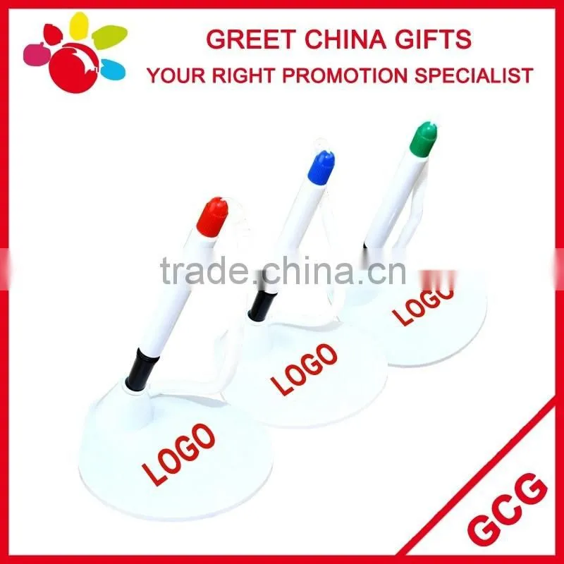Promotional Customized Logo Click Wooden Bamboo Ball-Point Pen with Plastic Clasp