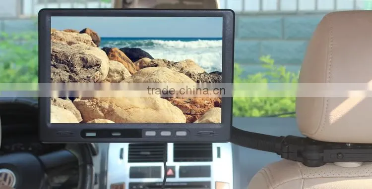 10 Inch Car Headrest LCD Advertising Tablet PC With Customized Software