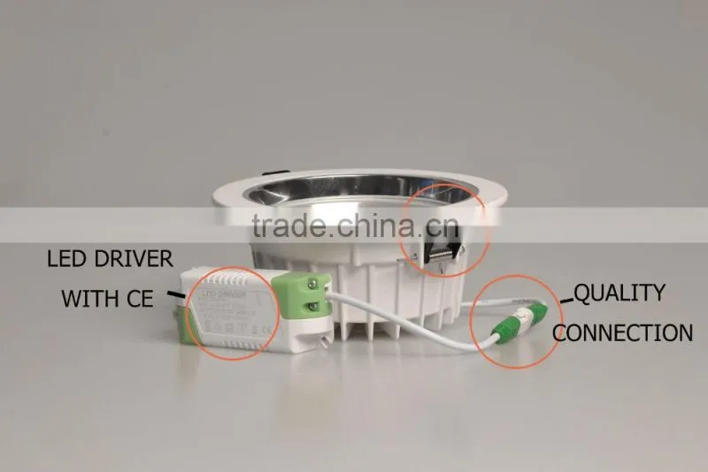 Sanan Chips Quality LED Downlight 15w SMD5730 3000K-6500K led downlight 100V-265V 1110 LM led downlight