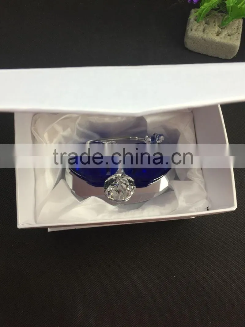 Factory directly sale hot seller high quality lovely couple crystal swan for wedding gift
