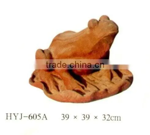 cast iron frog statue