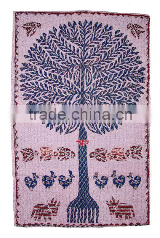 Indian Hand Embroidered Cotton Tapestries Wall Hanging tapestry / wall hanging
