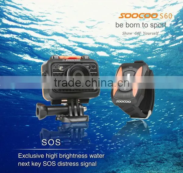 extream sports mini dv full hd 1080P underwater 60m SOOCOO S60 mini action sport camera