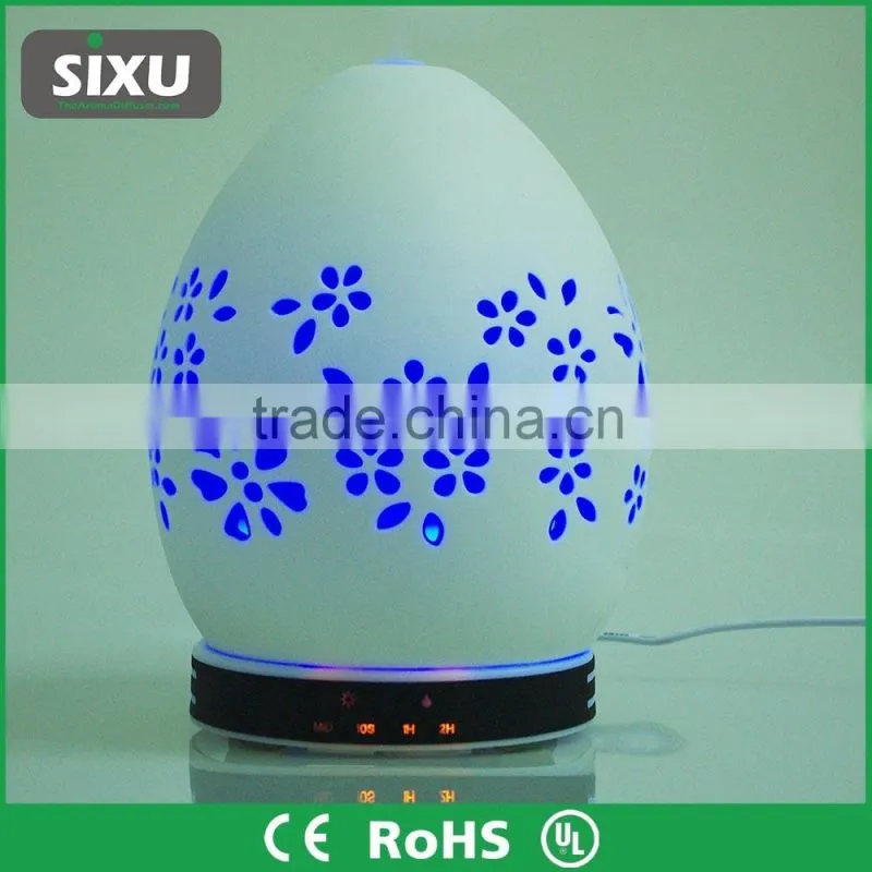 Ceramic multi-color led light air humidifier desktop aroma diffuser