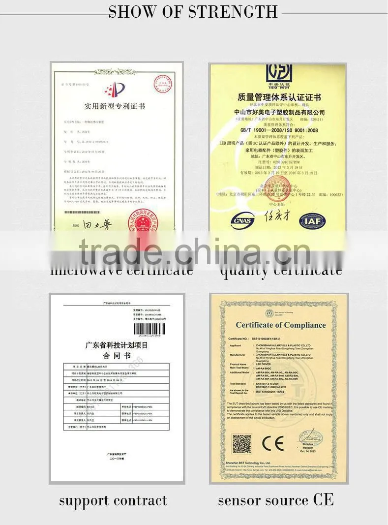 3 years warranty led downlight with motion sensor dimmable sensor led downlight 10W 900lm LED downlight with sensor round led