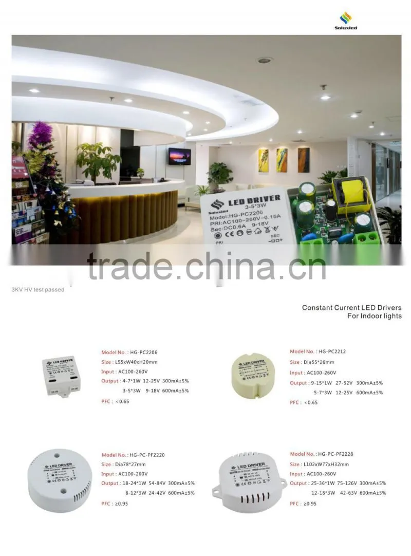 External Plastic Cover 300mA Led driver