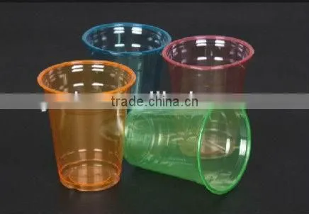 customer LOGO printed disposable PP plastic cup with lid