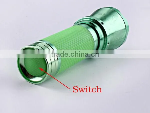 1W LED Aluminum Torch with Rubber Cap