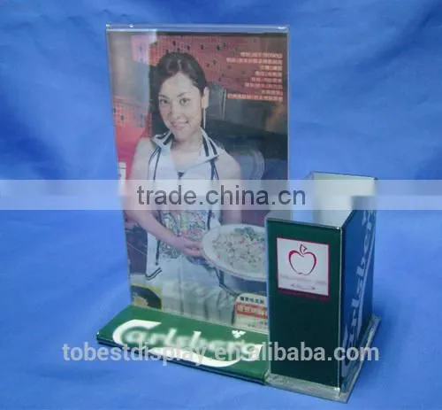 China factory customize acrylic plastic menu holder