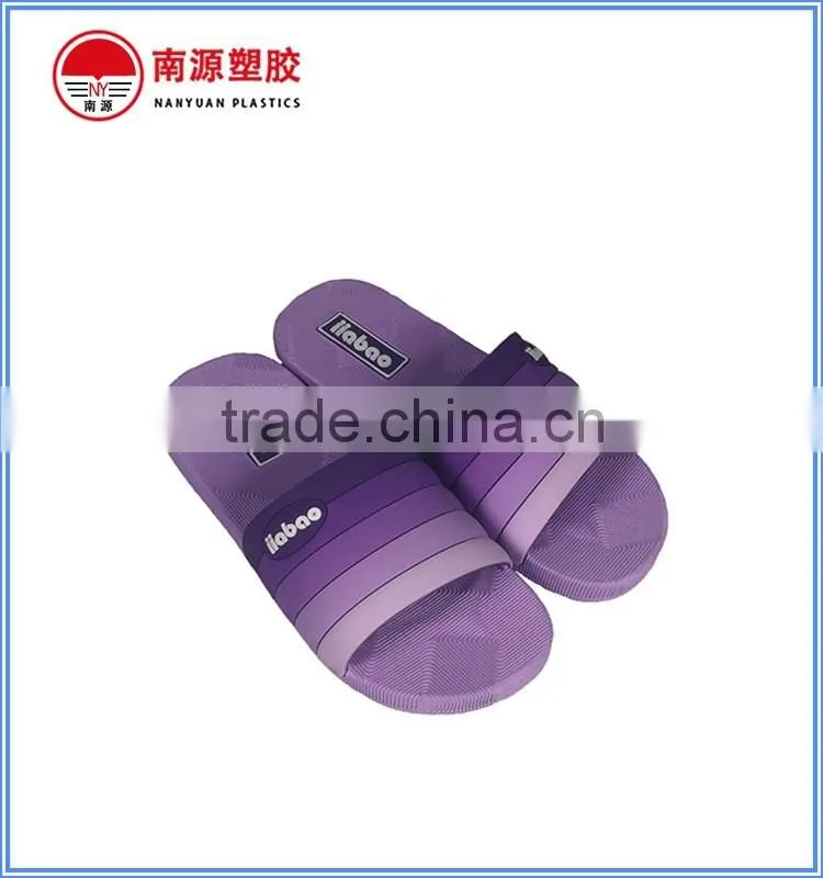 PVC rainbow strap fashion slipper for lady