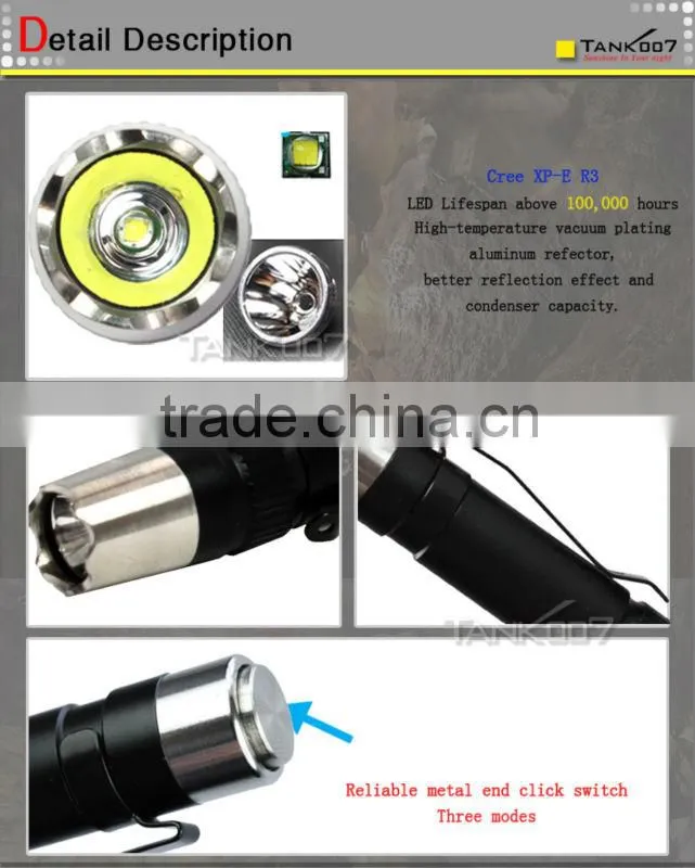 Tank007 best 120 lumen doctor LED pen light flashlight torch