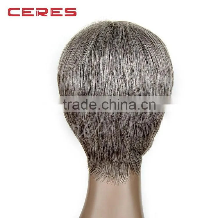 Brazilian human hair short hair wig most attractive design for yong girls